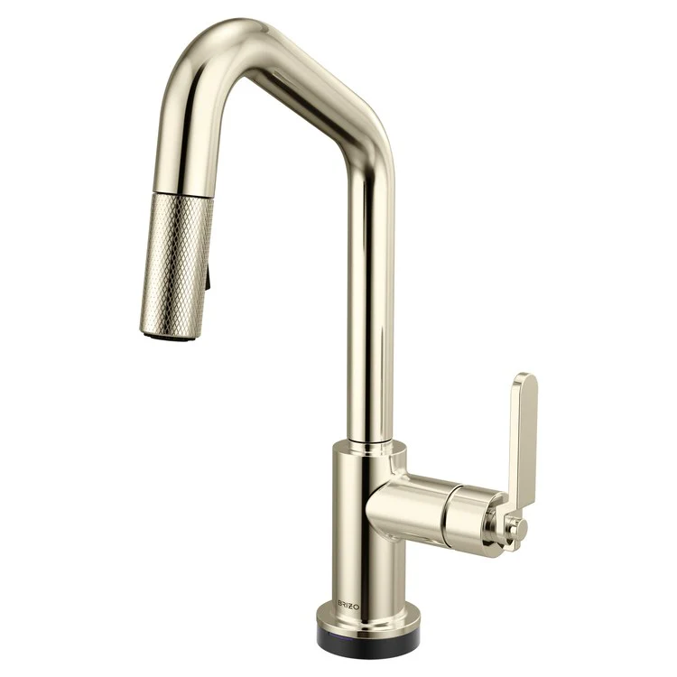 Prep Faucet Litze Smarttouch 1 Industrial Handle ADA Matte Black/Brilliance Luxe Gold Pull Down Dual Function Angle 360 DEG Swivel 1.8 Gallons per Minute - Frankwebs