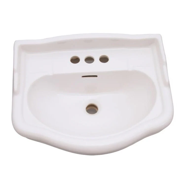 Pedestal Top Stanford 550 21-3/4 Inch Bisque 4 Inch Spread Vitreous China Rectangle - Frankwebs