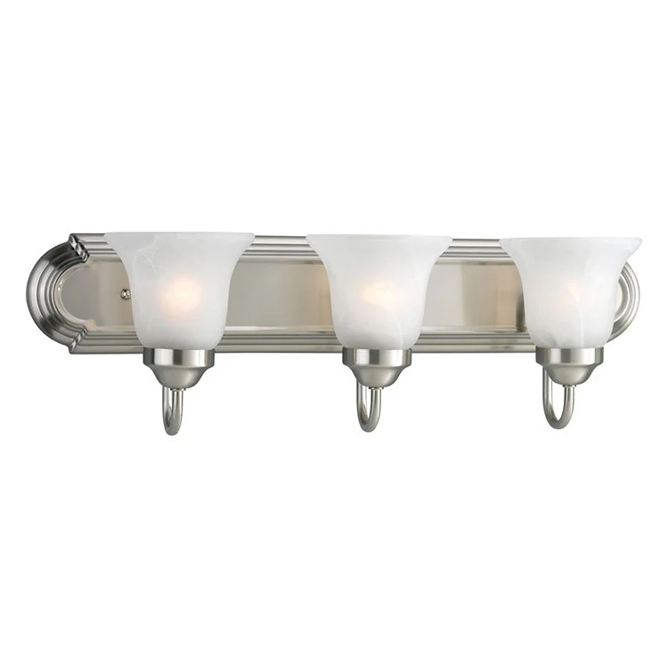 Alabaster Glass Three-Light Bath Lighting Fixture - Frankwebs