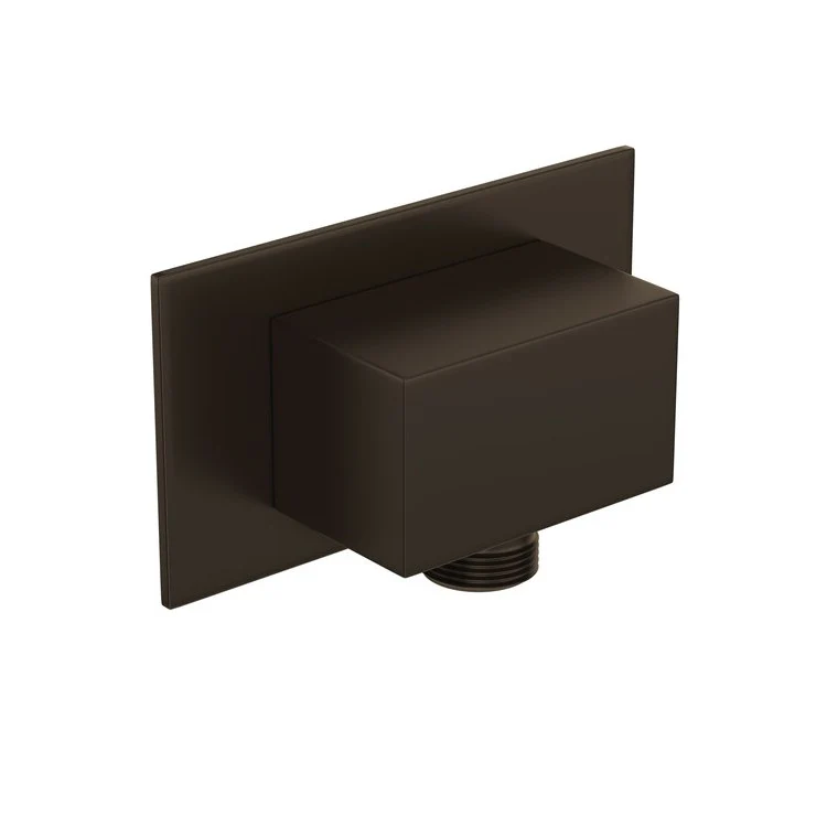 Handshower Elbow Square Outlet Brass Polished Nickel 1/2IN Female NPT Inlet 1/2IN Male Outlet - Frankwebs