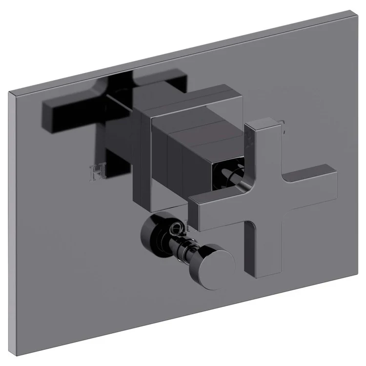Secant Pressure Balance Tub/Shower Valve Trim Only with Cross Handle - Satin Bronze PVD - Frankwebs
