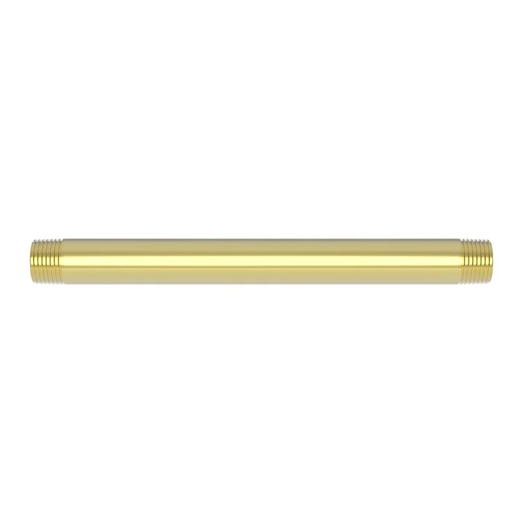 Shower Arm Polished Brass Uncoated Living 8 Inch 1/2