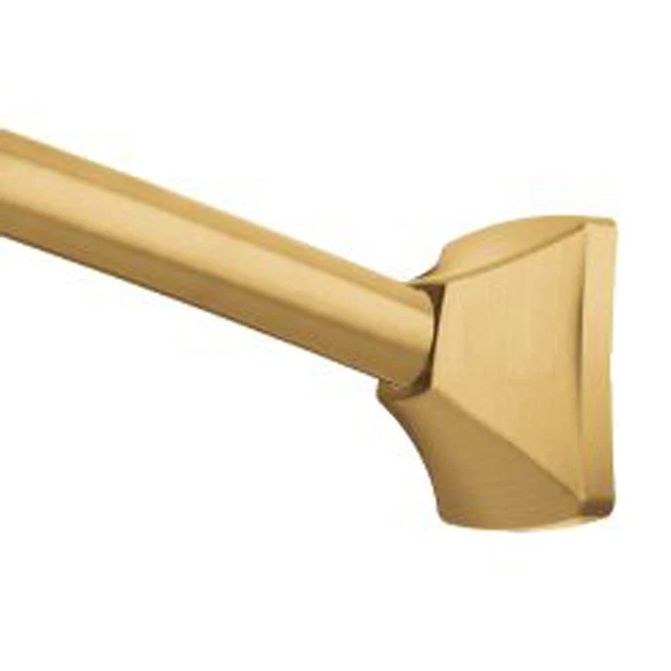 Adjustable-Length Curved Stainless Steel Shower Rod with Concealed Mount Flanges - Frankwebs