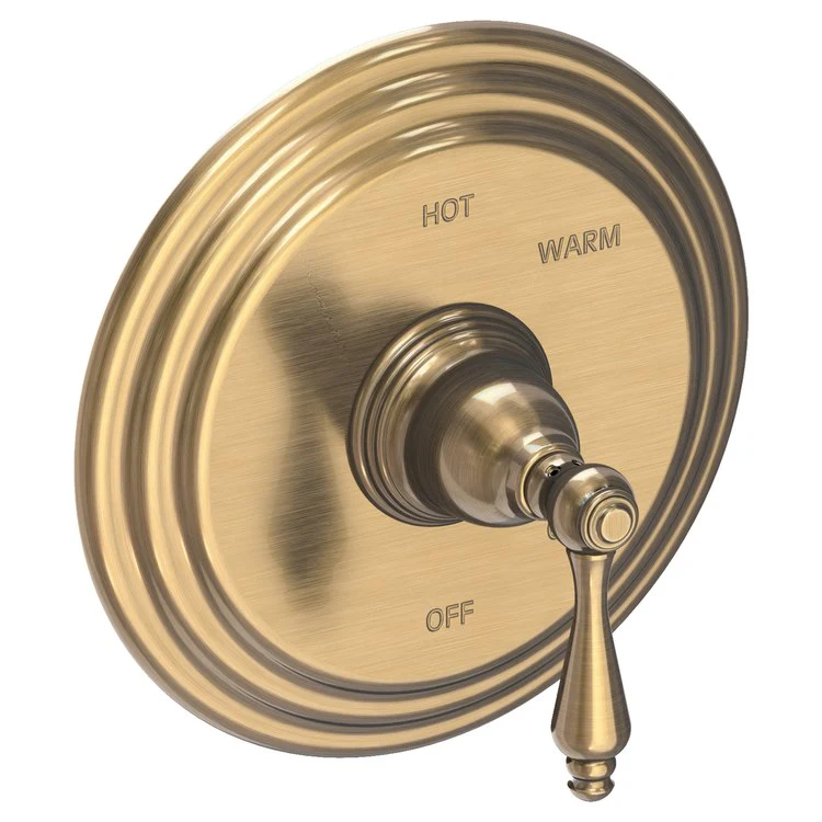 Pressure Balance Valve Trim Seaport Round 1 Lever Polished Brass Uncoated Living ADA Depth 4 Inch - Frankwebs