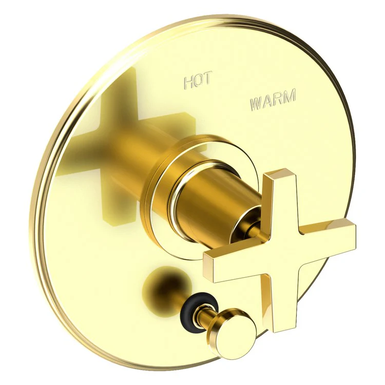 Pressure Balance Valve Trim Dorrance with Diverter Pull Knob 1 Cross Forever Brass PVD ADA Depth 3-1/6 Inch - Frankwebs