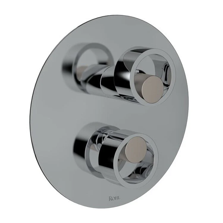 Pressure Balance Valve Trim Eclissi with Diverter 1 Circular Handle Polished Chrome 5.5 Gallons per Minute - Frankwebs