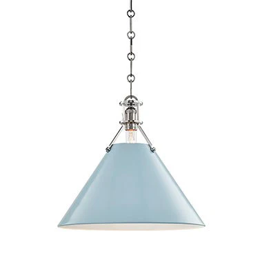 Painted No.2 Single-Light Large Pendant by Mark D. Sikes - Frankwebs