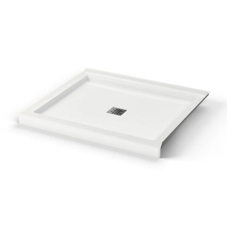 Shower Base B3 Corner Right Square Drain White 42 x 36 Inch Acrylic - Frankwebs