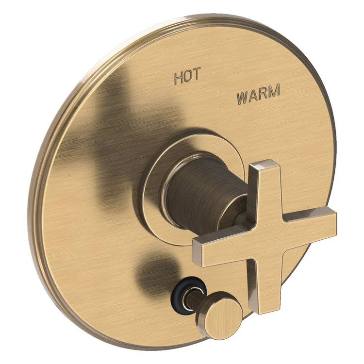 Pressure Balance Valve Trim Dorrance with Diverter Pull Knob 1 Cross Forever Brass PVD ADA Depth 3-1/6 Inch - Frankwebs