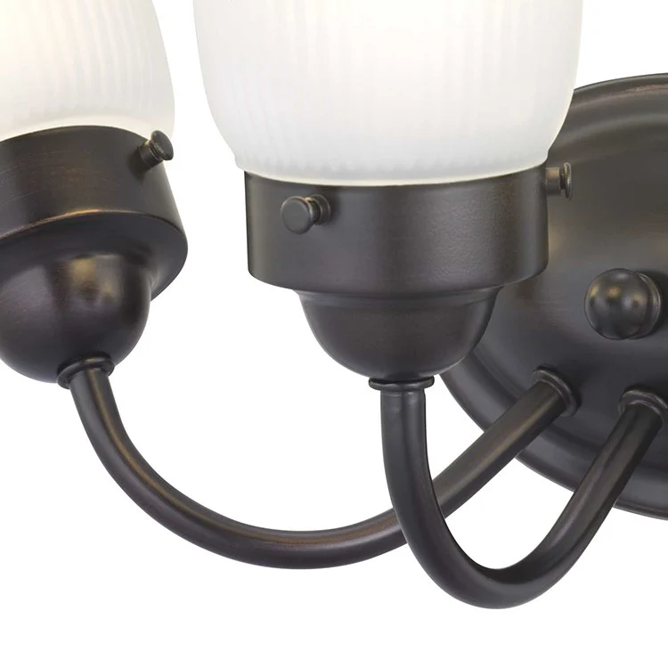 Fluted Glass Three-Light Bathroom Vanity Fixture - Frankwebs