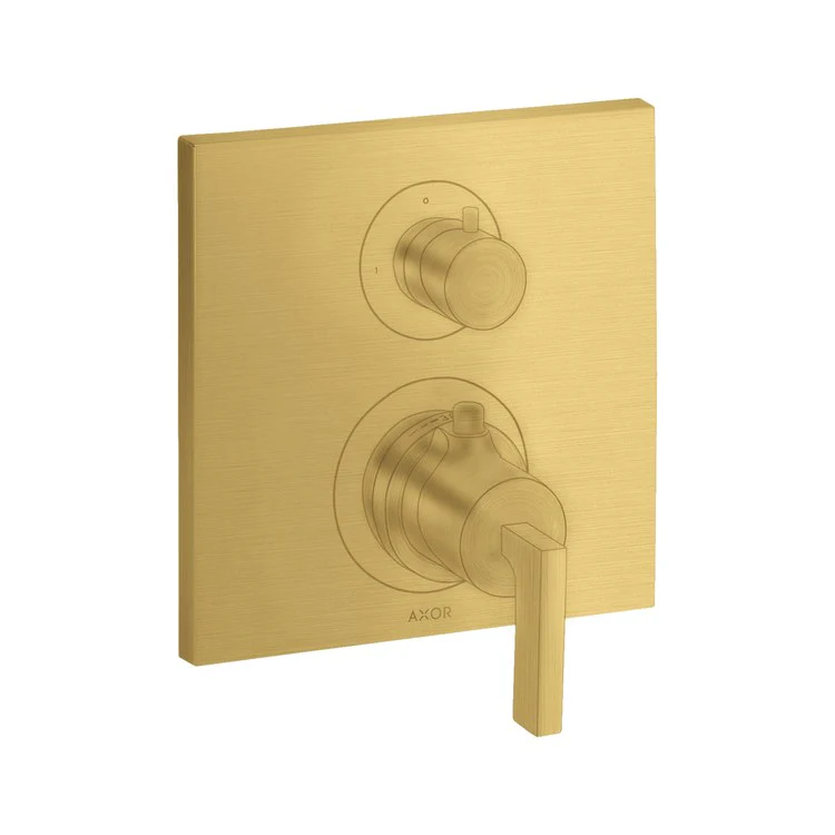 AXOR Citterio Thermostatic Valve Trim with Volume Control/Diverter/Lever Handle - Frankwebs