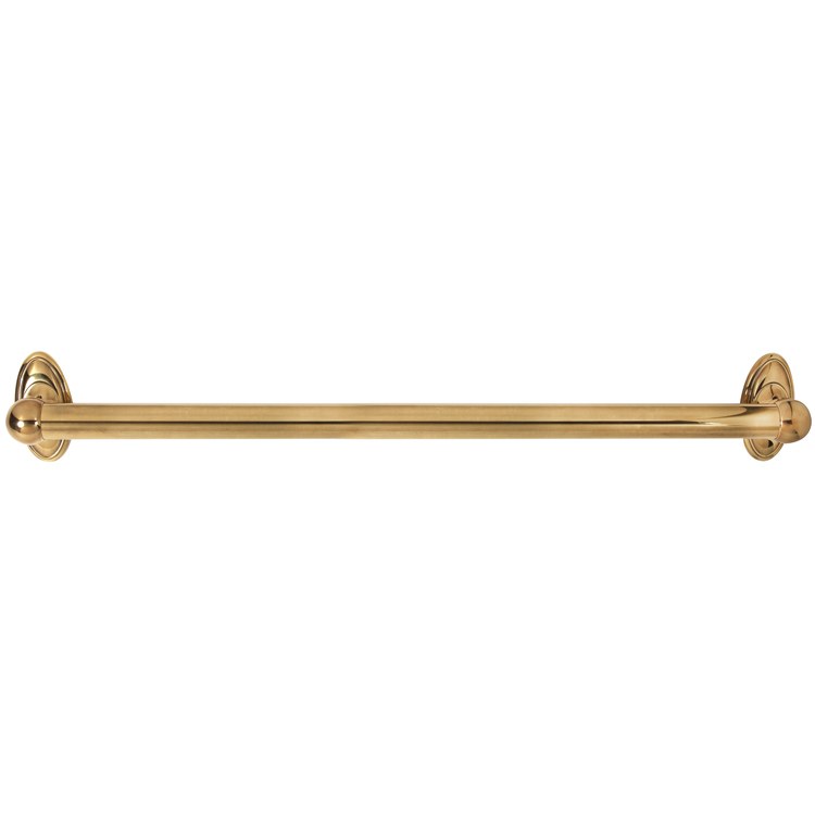 Grab Bar Classic Traditional 24 Inch Chocolate Bronze Concealed Wall Mount Brass 1-1/4 Inch - Frankwebs