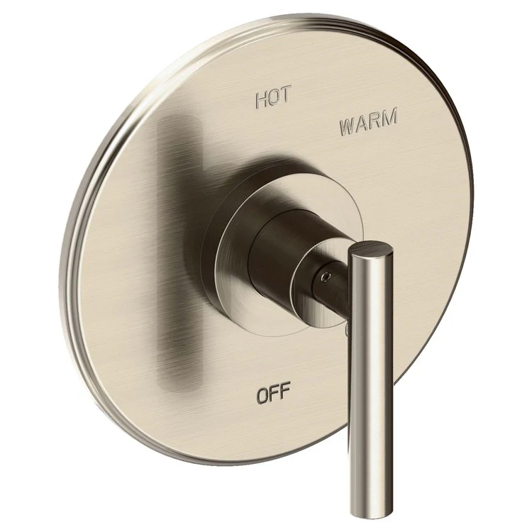 Pressure Balance Valve Trim East Linear Round 1 Lever Satin Gold PVD ADA Depth 3-1/7 Inch - Frankwebs