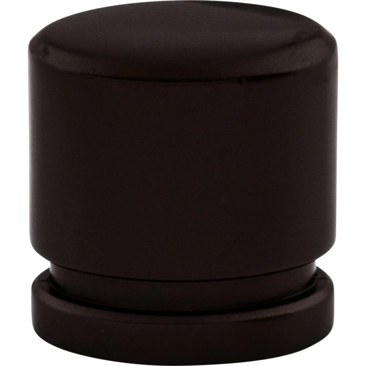 Knob Sanctuary Oval Flat Black Zinc Alloy 1 Inch - Frankwebs