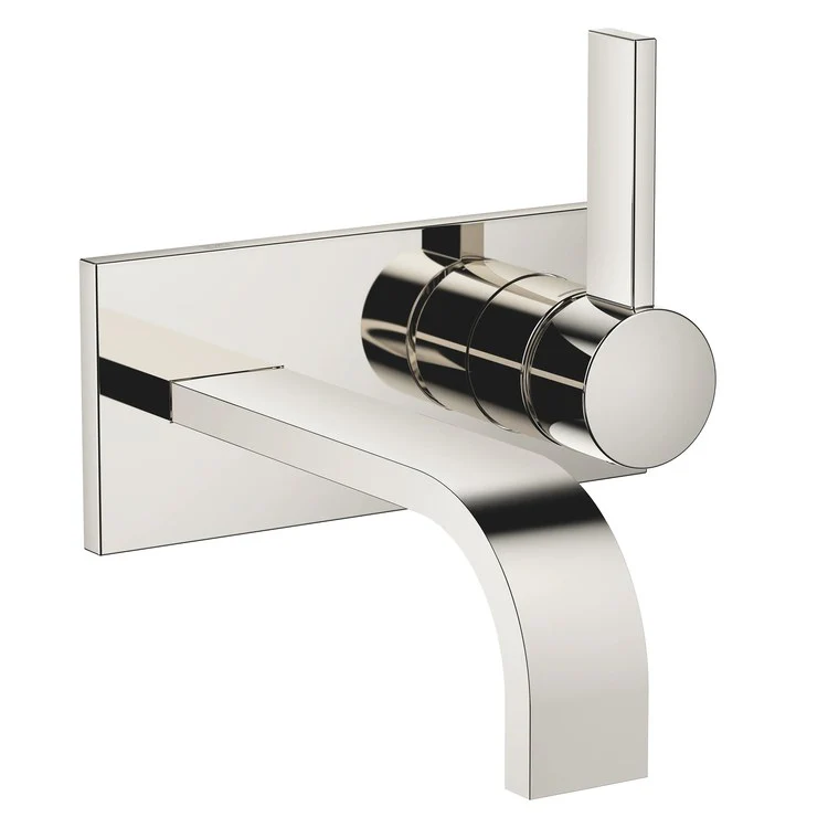 Lavatory Faucet MEM Mixer Wall Mount with Cover Plate 1 Lever ADA WaterSense Platinum 1.2 Gallons per Minute Less Drain 2 Hole - Frankwebs