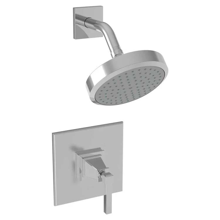 Shower Trim Malvina Pressure Balanced Square Face Plate 1 Lever Forever Brass PVD ADA 1.8 Gallons per Minute 1 Function - Frankwebs