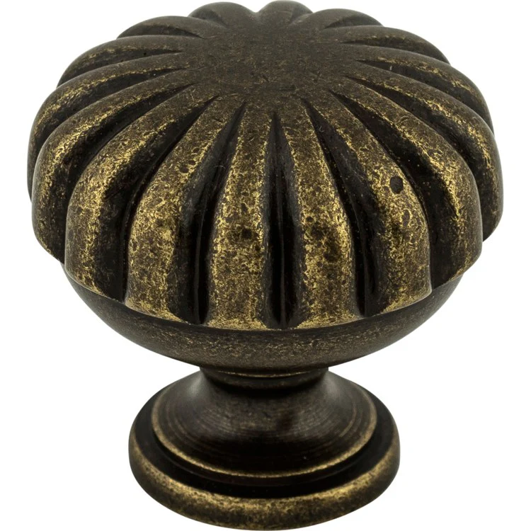 Knob Somerset Melon Round Oil Rubbed Bronze Zinc Alloy 1-1/4 Inch 1-1/5 Inch - Frankwebs