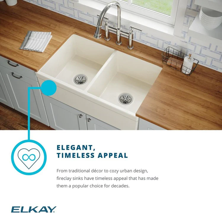 Kitchen Sink Fireclay 33 x 20 Inch Double Bowl Equal Kit Apron Front White Farmhouse Drain Location Center - Frankwebs