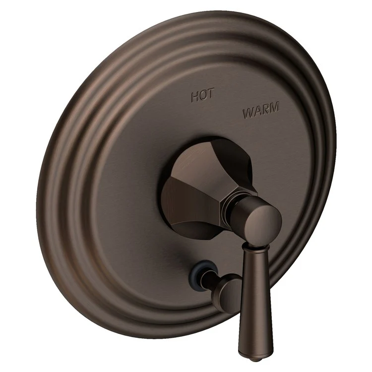 Metropole Pressure Balance Tub/Shower Valve Trim Only with Lever Handle - Midnight Chrome - Frankwebs