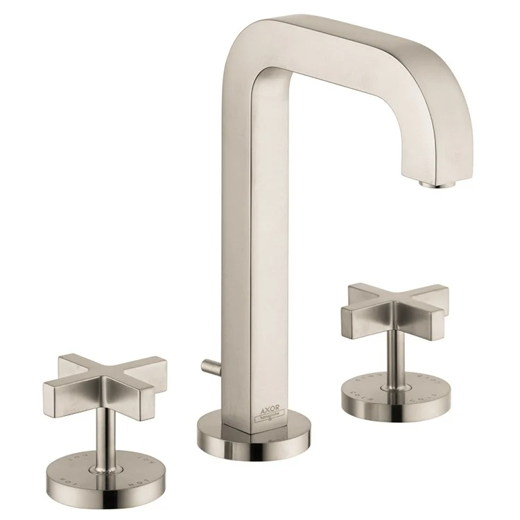 AXOR Citterio Two Handle Widespread Bathroom Faucet with Cross Handles and Pop-Up Drain - Frankwebs