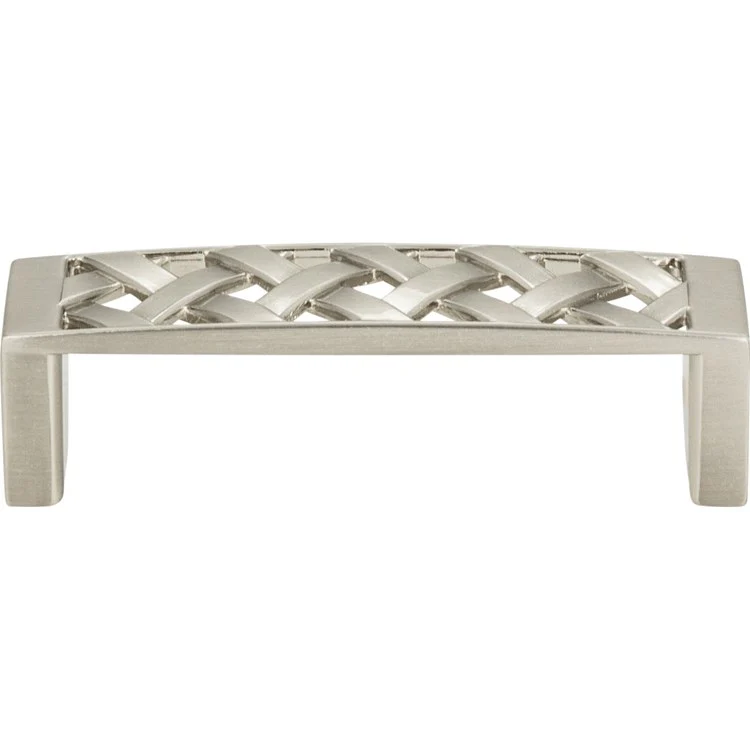 Drawer Pull Atlas Lattice Brushed Nickel Zinc Alloy 3 Inch - Frankwebs