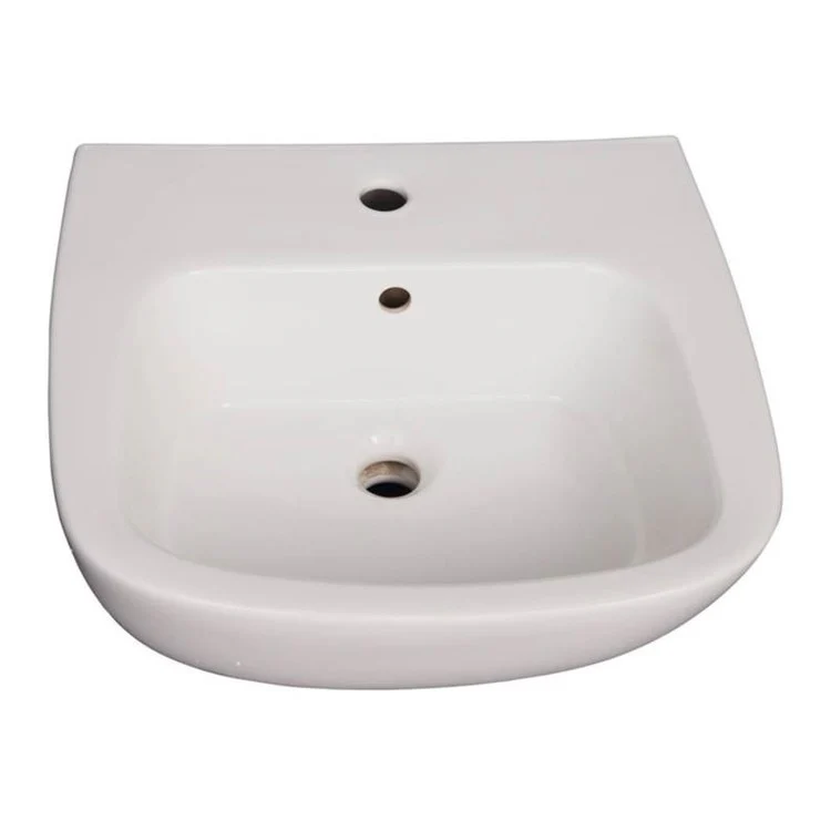 Pedestal Top Elena 600 23-5/8 Inch White Vitreous China Rectangle - Frankwebs