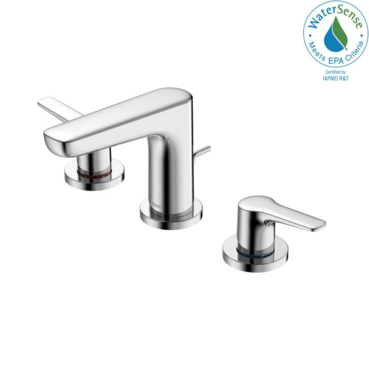 Lavatory Faucet GS Deck Mount Widespread 8 to 11 Inch Spread 2 Lever ADA CALGreen/WaterSense Polished French Gold 1.2 Gallons per Minute - Frankwebs