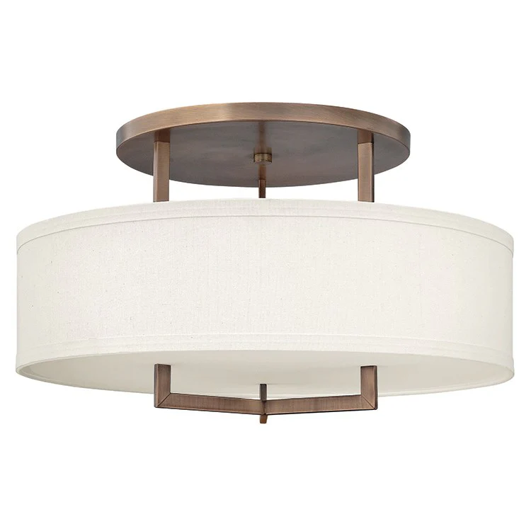 Hampton Single-Light LED Semi-Flush Mount Ceiling Light - Frankwebs