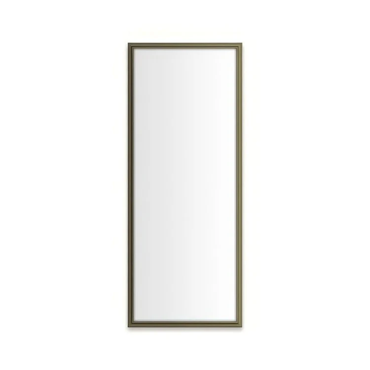 Medicine Cabinet Main Line 16 x 40 Inch 1 Doors Framed Mirror Brushed Black Flat Top Rosemont Frame Slow Close Hinges 4 Inch - Frankwebs