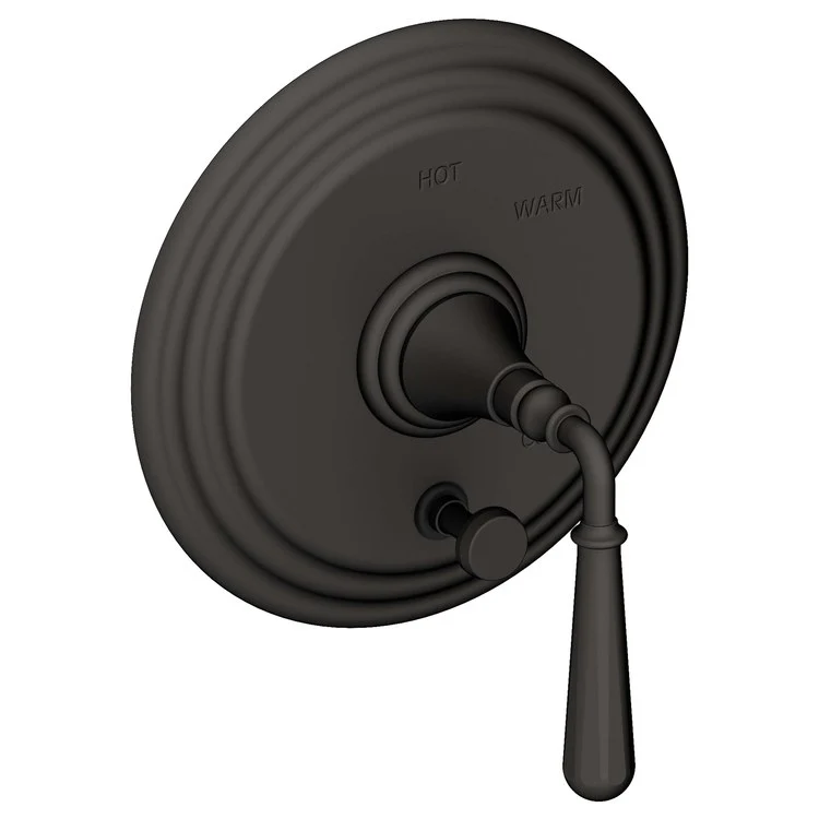 Bevelle Pressure Balance Tub/Shower Valve Trim Only with Lever Handle - Midnight Chrome - Frankwebs