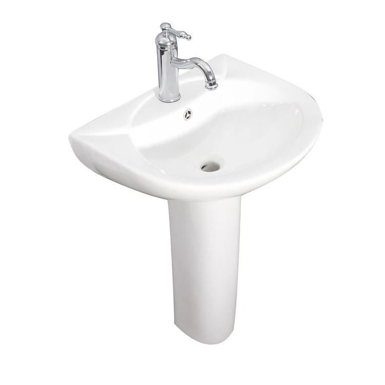 Pedestal Lavatory Banks White Center Round - Frankwebs