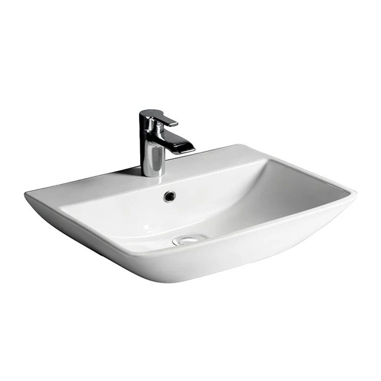 Lavatory Sink Summit 500 Wall Hung 19-3/4 Inch Rectangle White - Frankwebs
