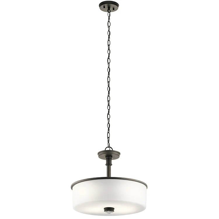 Joelson Three-Light Pendant/Semi-Flush Mount Ceiling Fixture - Frankwebs
