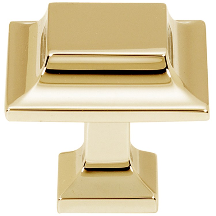 Knob Millenium Square Bronze Brass 1-1/4 Inch 1 Inch 5/8 Inch - Frankwebs
