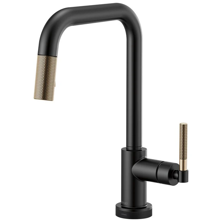 Litze Single Handle SmartTouch Pull Down Faucet with Square Spout/Knurled Handle - Frankwebs
