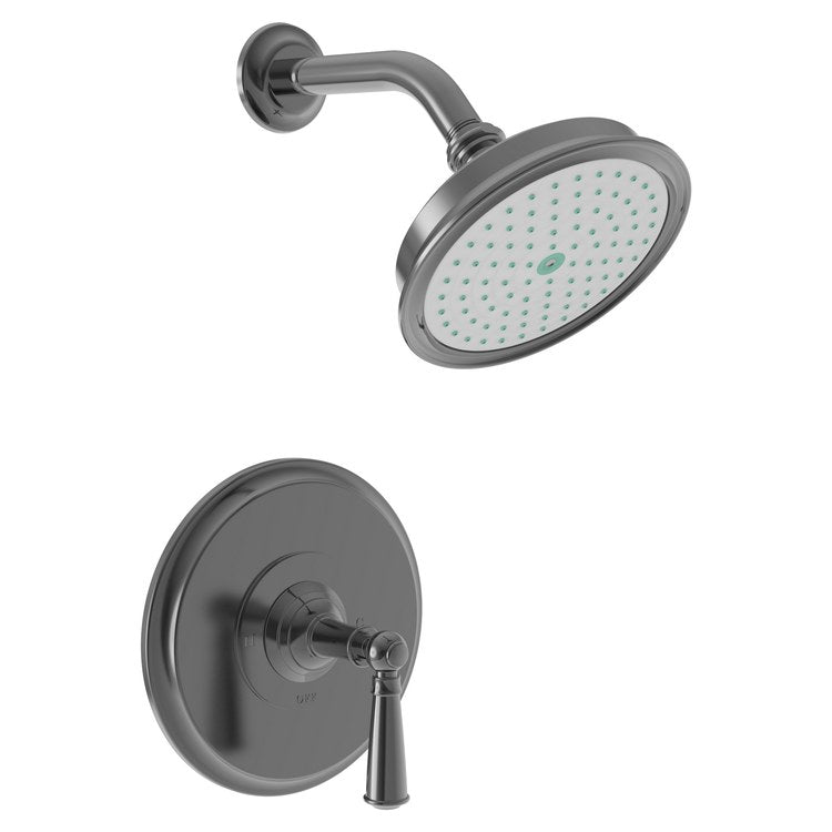 Aylesbury Pressure Balance Shower Trim with Lever Handle - Polished Brass Uncoated - Frankwebs