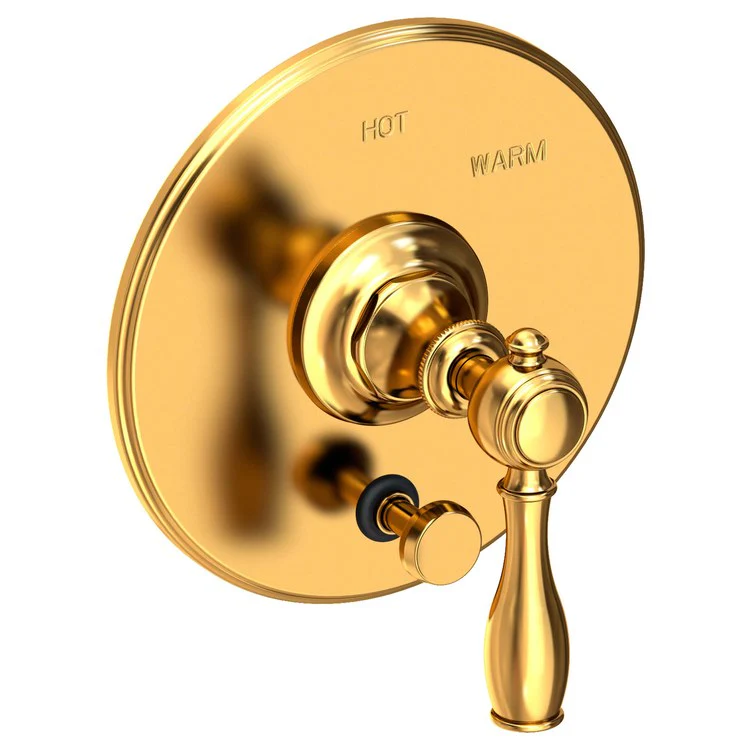 Victoria Pressure Balance Tub/Shower Valve Trim Only with Lever Handle - French Gold PVD - Frankwebs