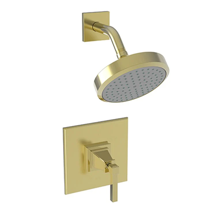 Shower Trim Malvina Pressure Balanced Square Face Plate 1 Lever Forever Brass PVD ADA 1.8 Gallons per Minute 1 Function - Frankwebs