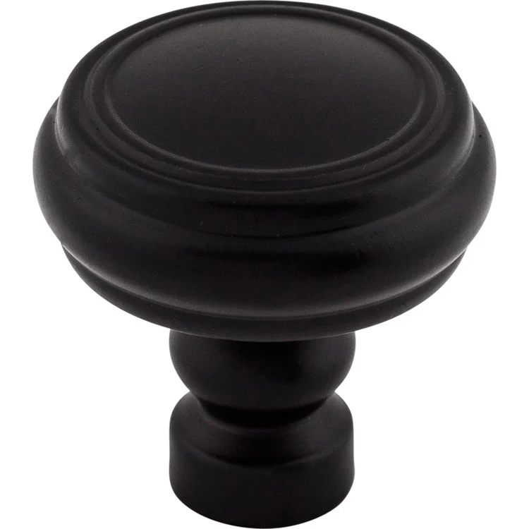 Knob Devon Brixton Rimmed Round Brushed Satin Nickel Zinc Alloy 1-1/4 Inch - Frankwebs