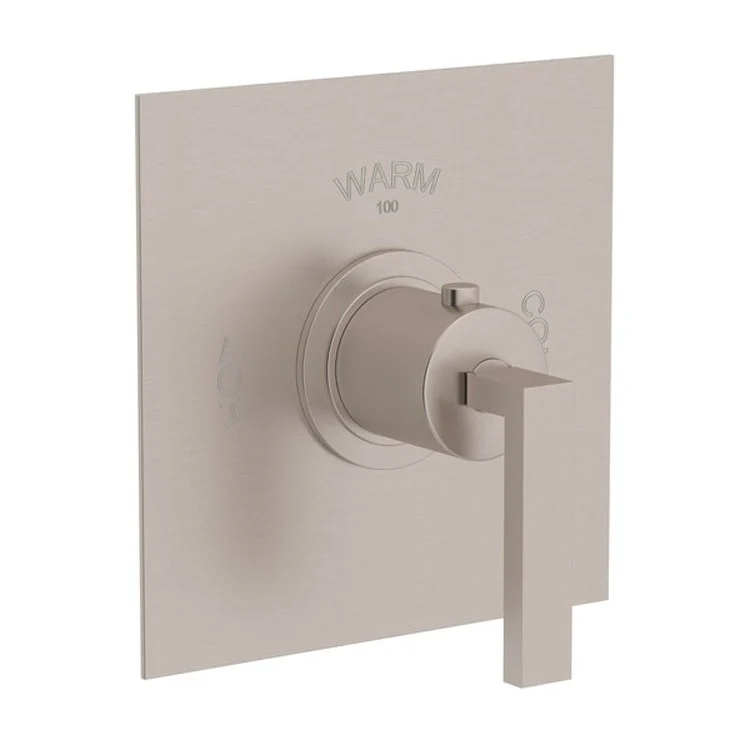 Thermostatic Trim Wave 3/4 Inch Less Volume Control 1 Lever Satin Nickel 12 Gallons per Minute Brass - Frankwebs