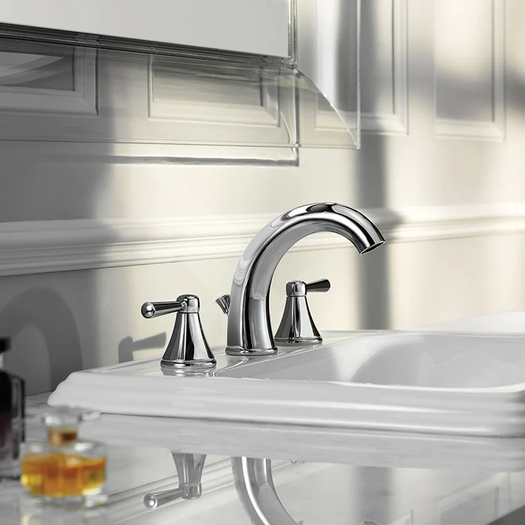 Silas Two Handle Widespread Bathroom Faucet with Drain - Frankwebs