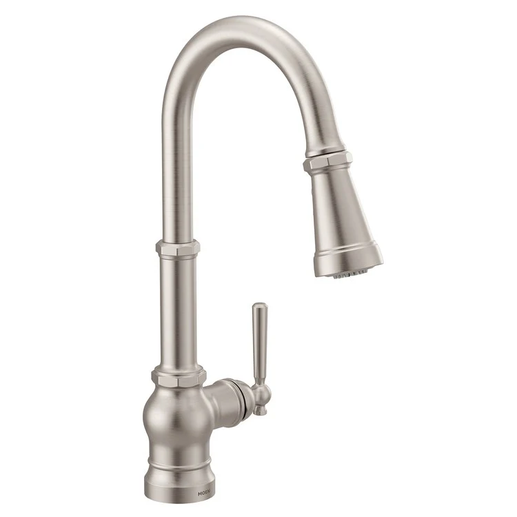 Kitchen Faucet Paterson 1 Lever ADA Chrome High Arc 360DEG 1 Hole 1.5 Gallons per Minute - Frankwebs
