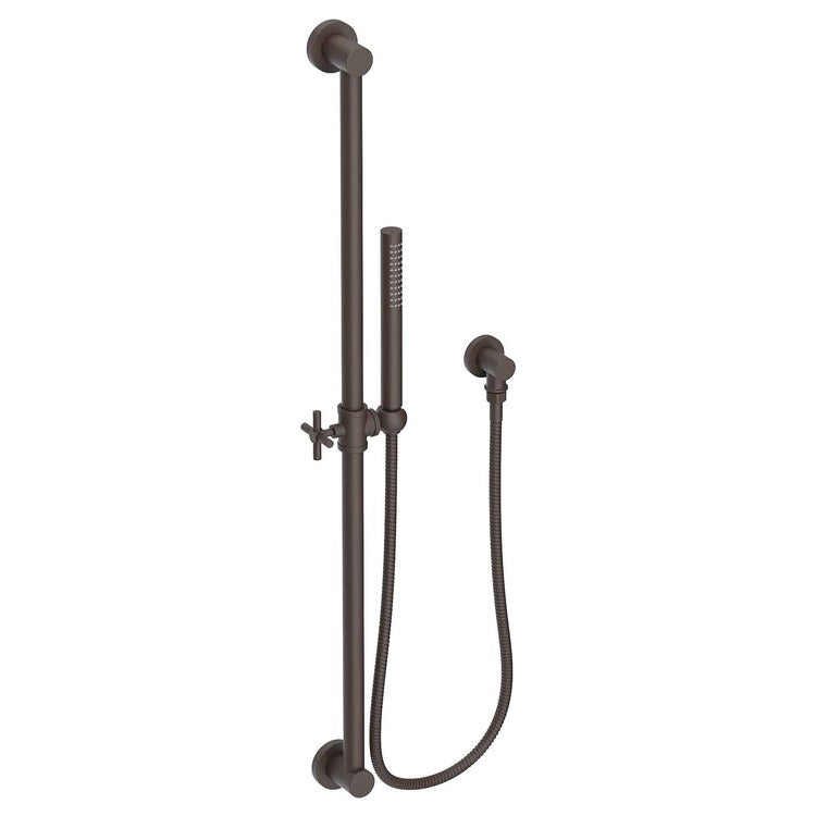 Handshower Set Tub and Shower Slidebar with Cross Handle Polished Gold PVD 1 Function 1.8 Gallons per Minute - Frankwebs