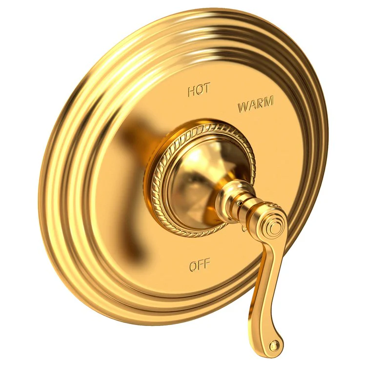 Pressure Balance Valve Trim Amisa Round 1 Lever Antique Brass ADA Depth 4-1/7 Inch - Frankwebs