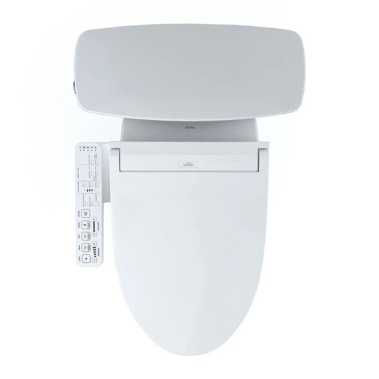 Toilet Drake 2 Pieces Universal Height Cotton Elongated ADA 30-11/16 Inch 1.28 Gallons per Flush Left Hand Chrome Washlet+ C2 - Frankwebs