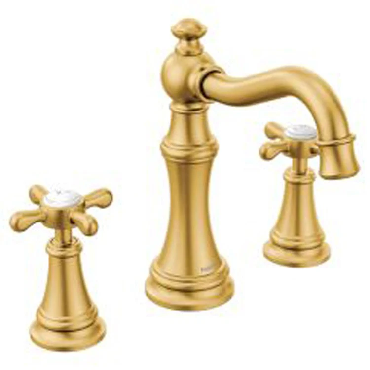 Weymouth Two Handle High-Arc Widespread Bathroom Faucet with Pop-Up Drain - Frankwebs