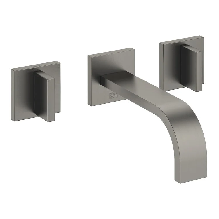 Lavatory Faucet MEM Wall Mount Mixer 2 Lever ADA WaterSense Dark Chrome 1.2 Gallons per Minute Less Drain 3 Hole - Frankwebs