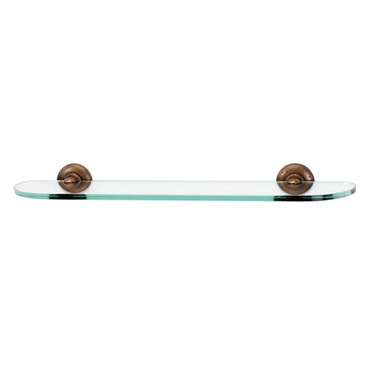 Shelf Sierra Bath with Brackets Dark Bronze 24 Inch Bronze/Glass - Frankwebs