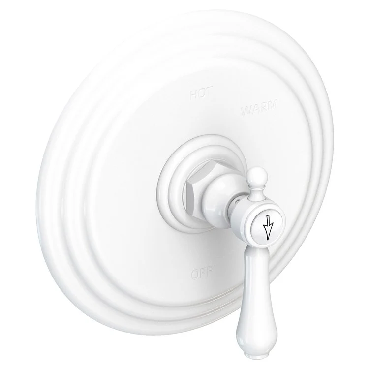 Pressure Balance Valve Trim Chesterfield Round 1 Lever Antique Brass ADA Depth 3-2/3 Inch - Frankwebs