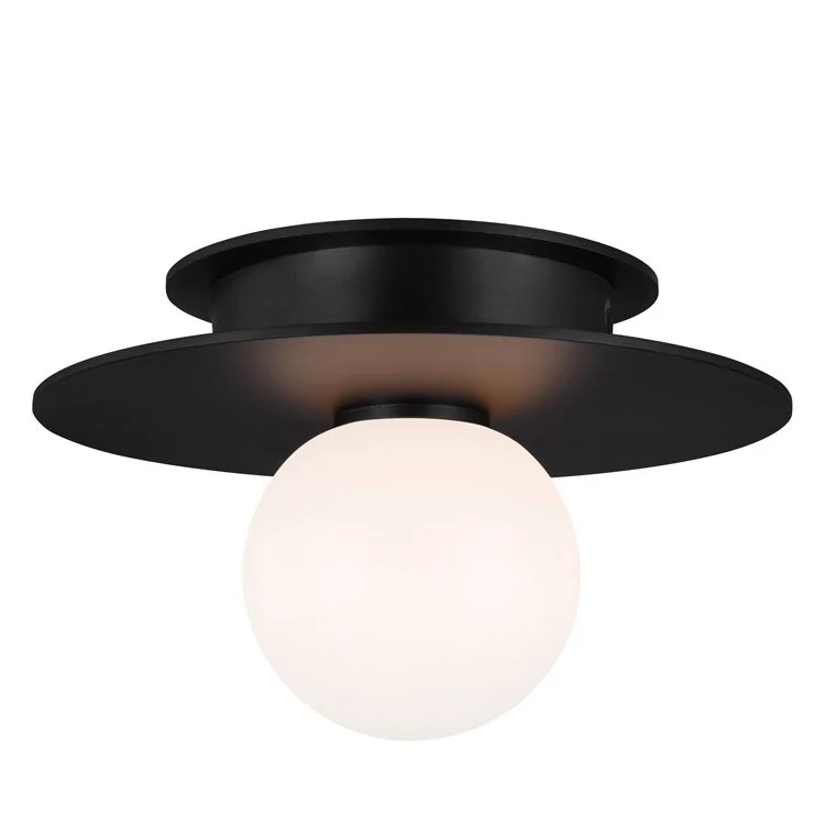 Nodes Single-Light Small Flush Mount Ceiling Fixture by Kelly - Frankwebs